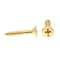 Prime-Line Wood Screw, Flat Head, Phillips Drive No. 10 X 1in Solid Brass 100PK 9035586 - alternate 3